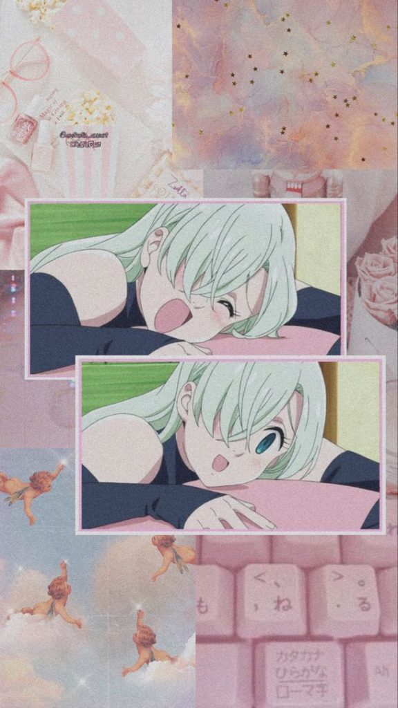Pink Wallpaper Desktop Wallpaper Collage Anime Scenery Wallpaper