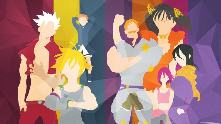 The Seven Deadly Sins Members Anime Minimalist Wallpaper Anime Echii Vampire Knight The Ancient Magus