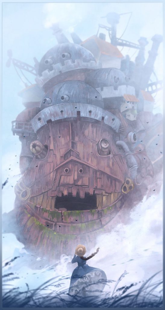 ArtStation Howl s Moving Castle Gokupo 101 Studio Ghibli Poster Howls Moving Castle Wallpaper Yuumei Art Japon Illustration 1