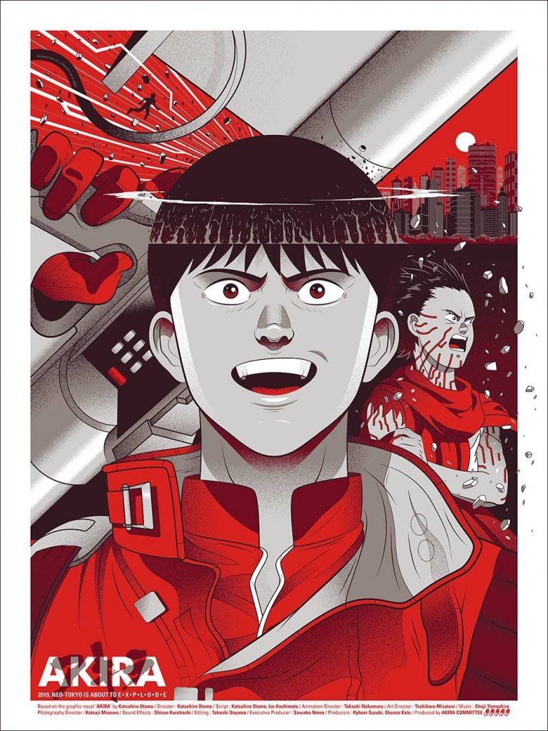 akira 60th Anniversary Color Tetsuo Shima Anime Manga Anime Art Akira Anime Movie Synopsis Flcl Screen Print Poster